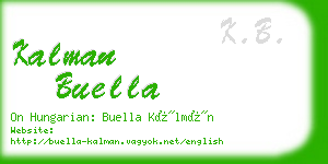 kalman buella business card